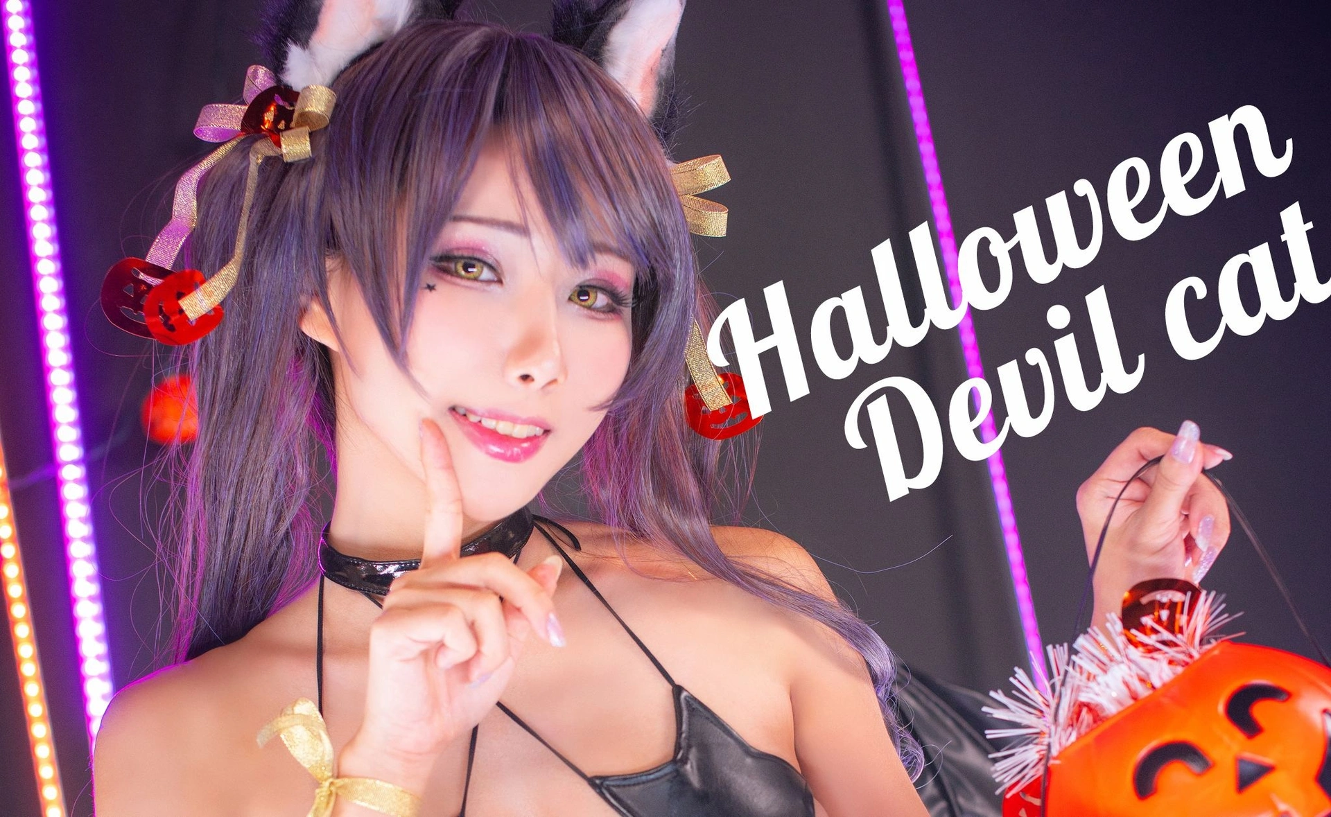 雨波_HaneAme - NO.24 Halloween Devil Cat 1